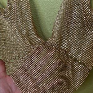 Diamond and Gold Top